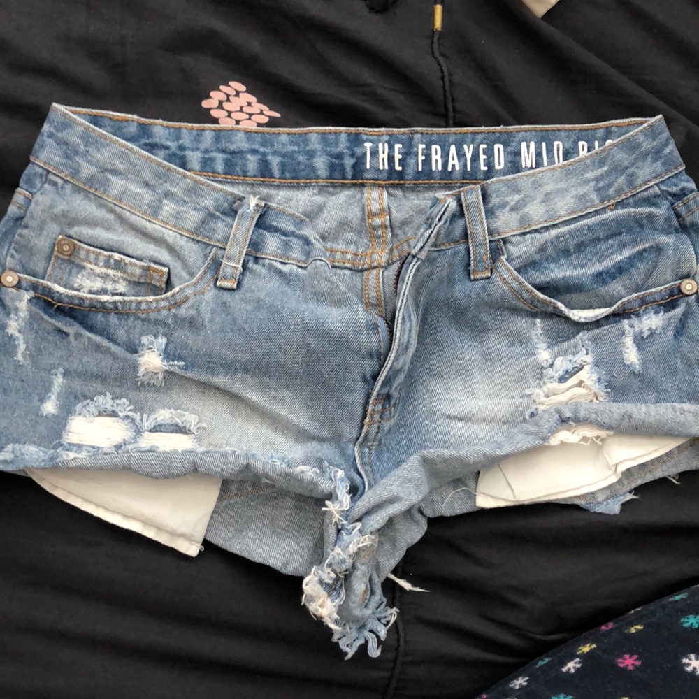 Blue jean shorts